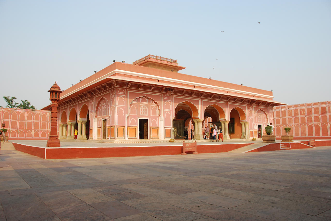 Jaipur 10.11.2014: City Palace, Diwan-i-Khas (Hall of Private Audience) where the Maharaja consulted with his ministers.