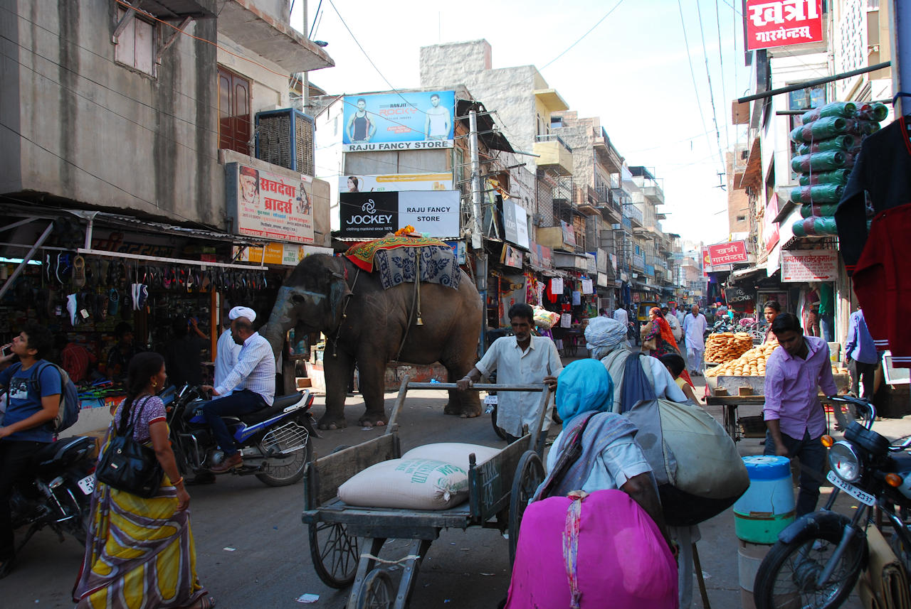 Jodhpur 14.11.2014: Near Sardar Market, downtown Jodhpur.