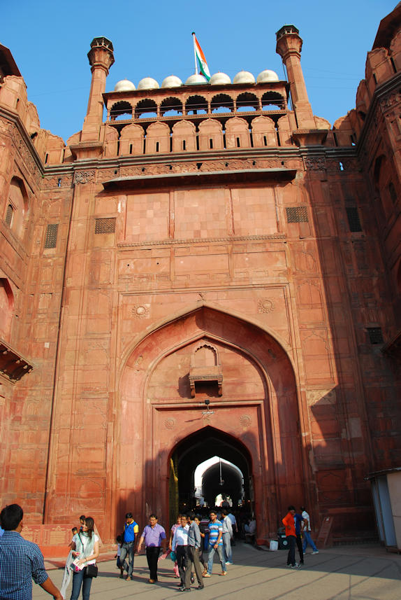 Delhi 06.11.2014: Red Fort, Lahore Gate.