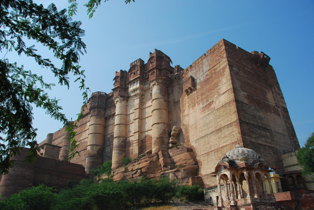 Jodhpur 13.11.2014: Mehrangarh Fort, building was begun in 1459 by Rao Jodha, chief of the Rathore clan, 15th generation.