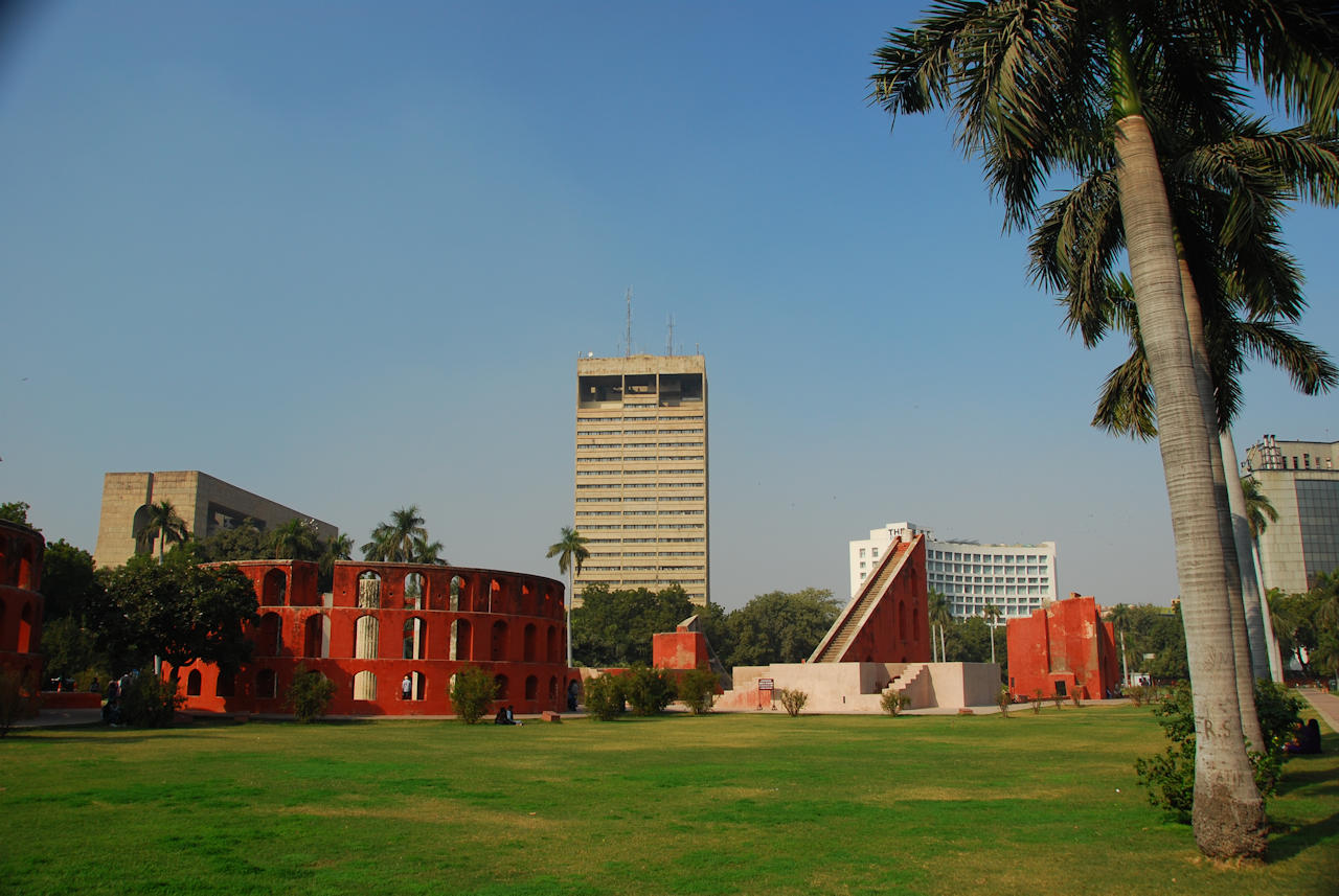 Delhi 30.11.2014: Jantar Mantar, observatory built by Maharaja Jai Singh II in 1725.