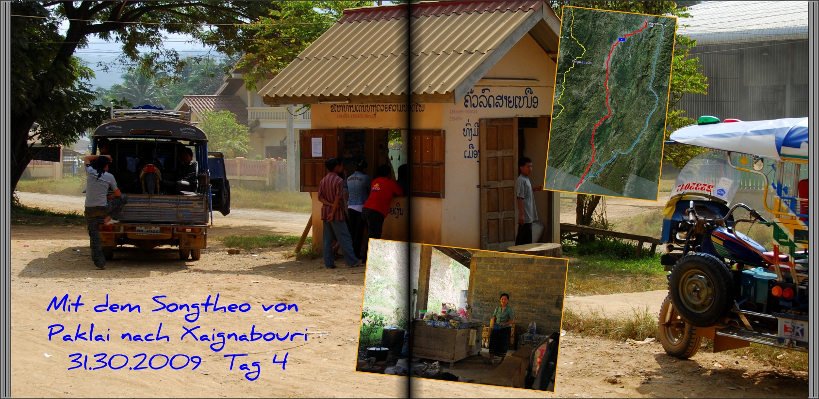 Laos 2009 --- photobook: pages 6+7