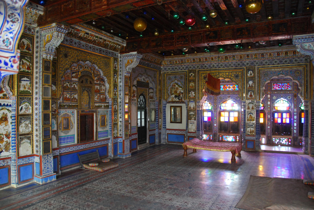 Jodhpur 13.11.2014: Mehrangarh Fort, Phul Mahal (Flower Palace), 18th century.