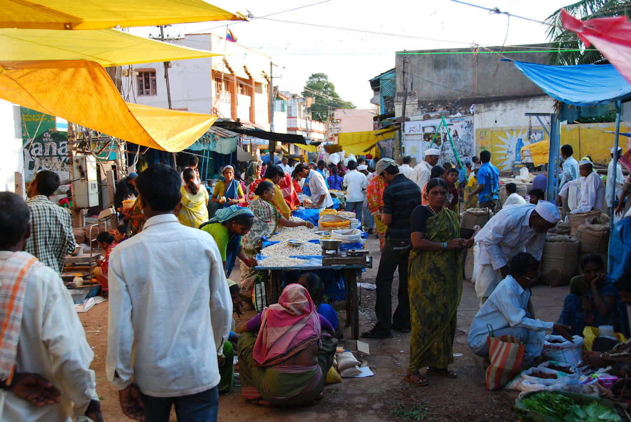 Badami, Karnataka 15.11.2010: Market