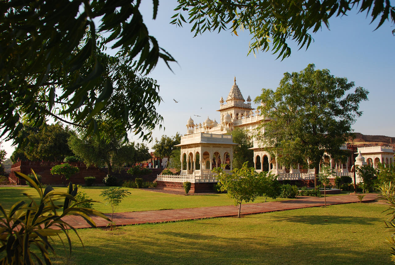 Jodhpur 14.11.2014: Jaswant Thada in the evening sun.