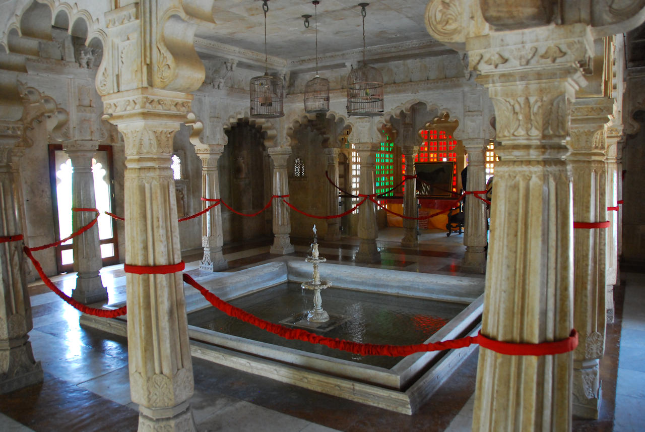 Udaipur 19.11.2014: Baadi Mahal (1699)  inside the city palace museum.