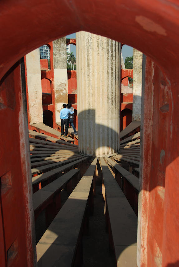Delhi 30.11.2014: Jantar Mantar is a collection of astronomical instruments.
