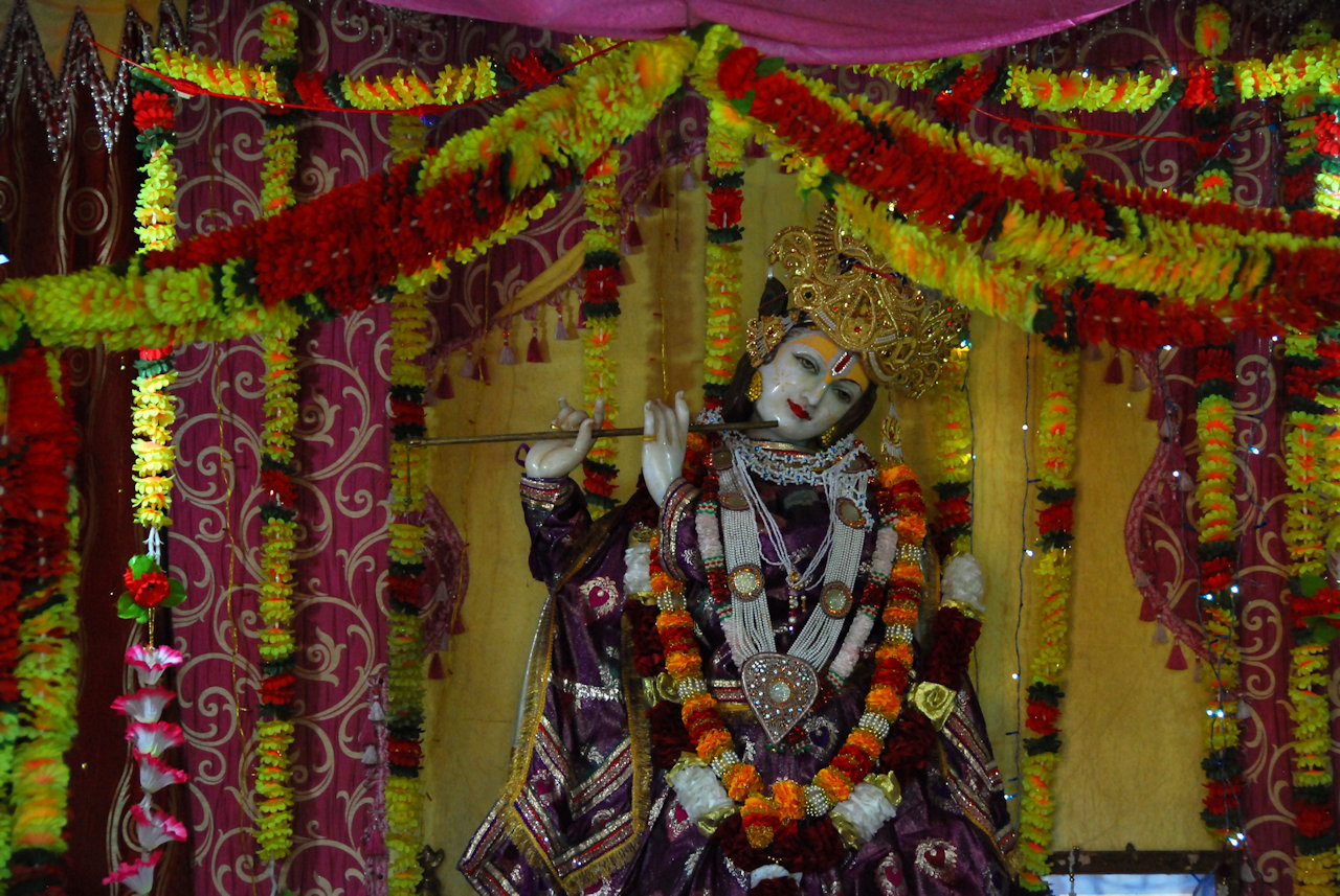 Chittorgarh 21.11.2014: Lord Krishna at  Meera Temple, Chittorgarh Fort.