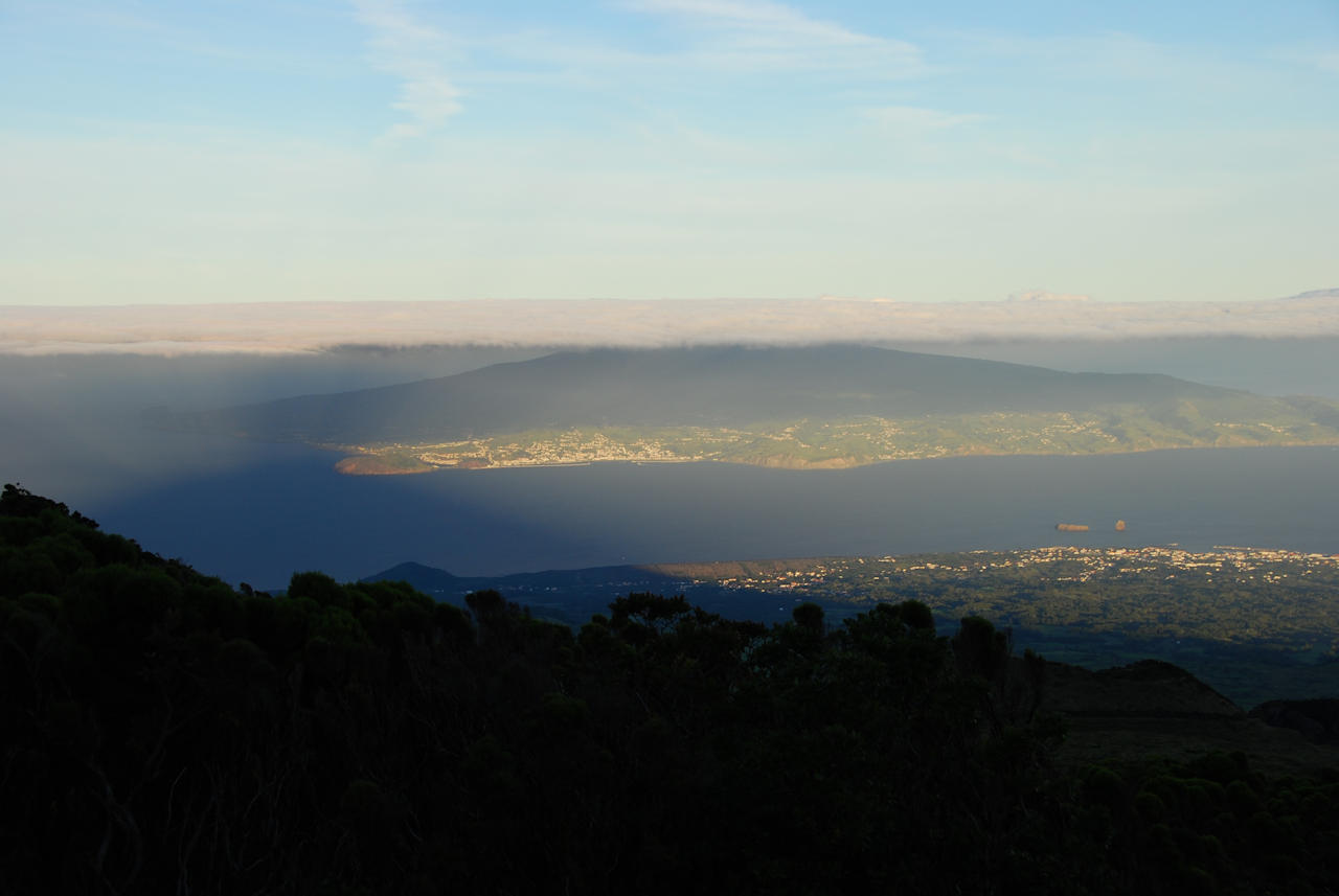 Azores 12.10.2015 - Pico: View of Faial from the slopes of Pico.