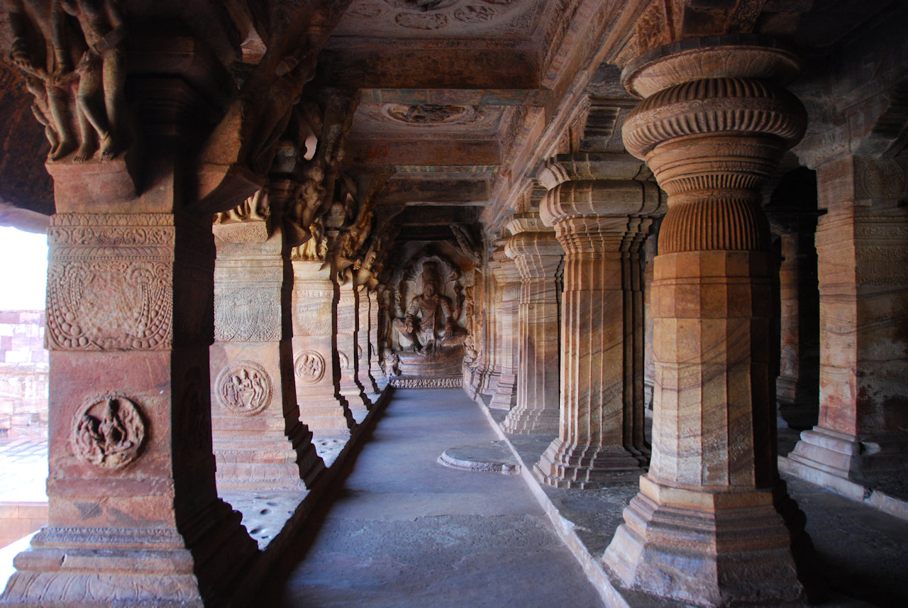 Badami, Karnataka 15.11.2010: Inside the caves.
