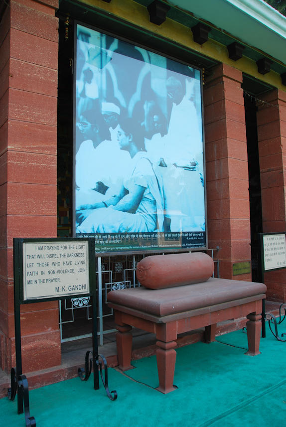 Delhi 07.11.2014: Gandhi Smriti, seat in the garden of Birla House where Bapu held his prayers.