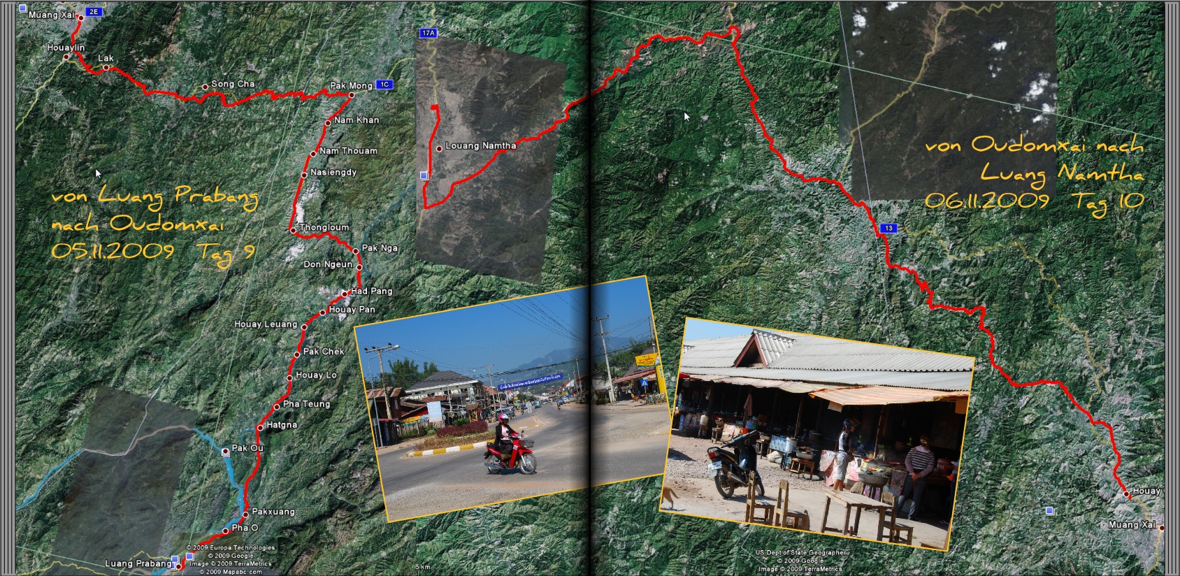 Laos 2009 --- photobook: pages 32+33