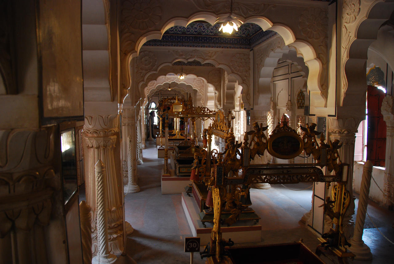 Jodhpur 13.11.2014: Mehrangarh Fort, Cradle Gallery.