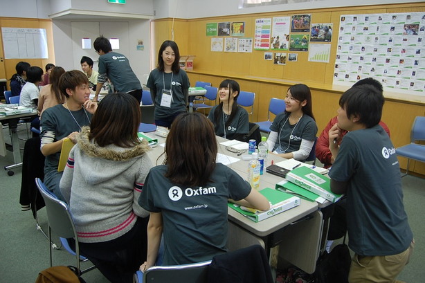 CHANGE Initiative 2013 トレーニングの様子(©Oxfam Japan)