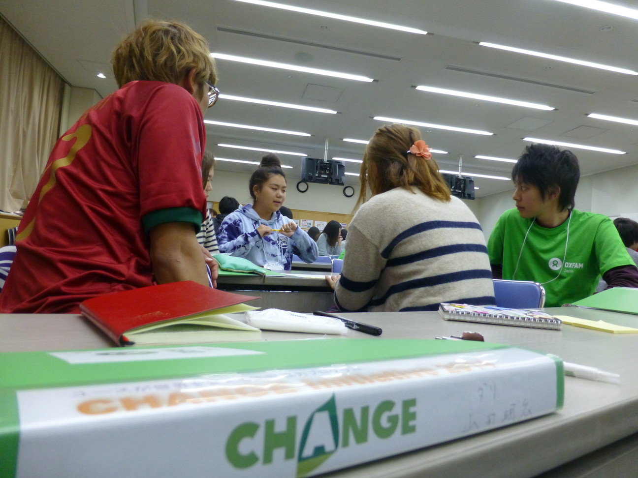 CHANGE Initiative 2014 トレーニングの様子(©Oxfam Japan)