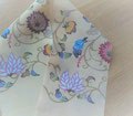 唐花模様　びんがた半襟　札幌のびんがた工房きものオーダーふじのびんがた工房