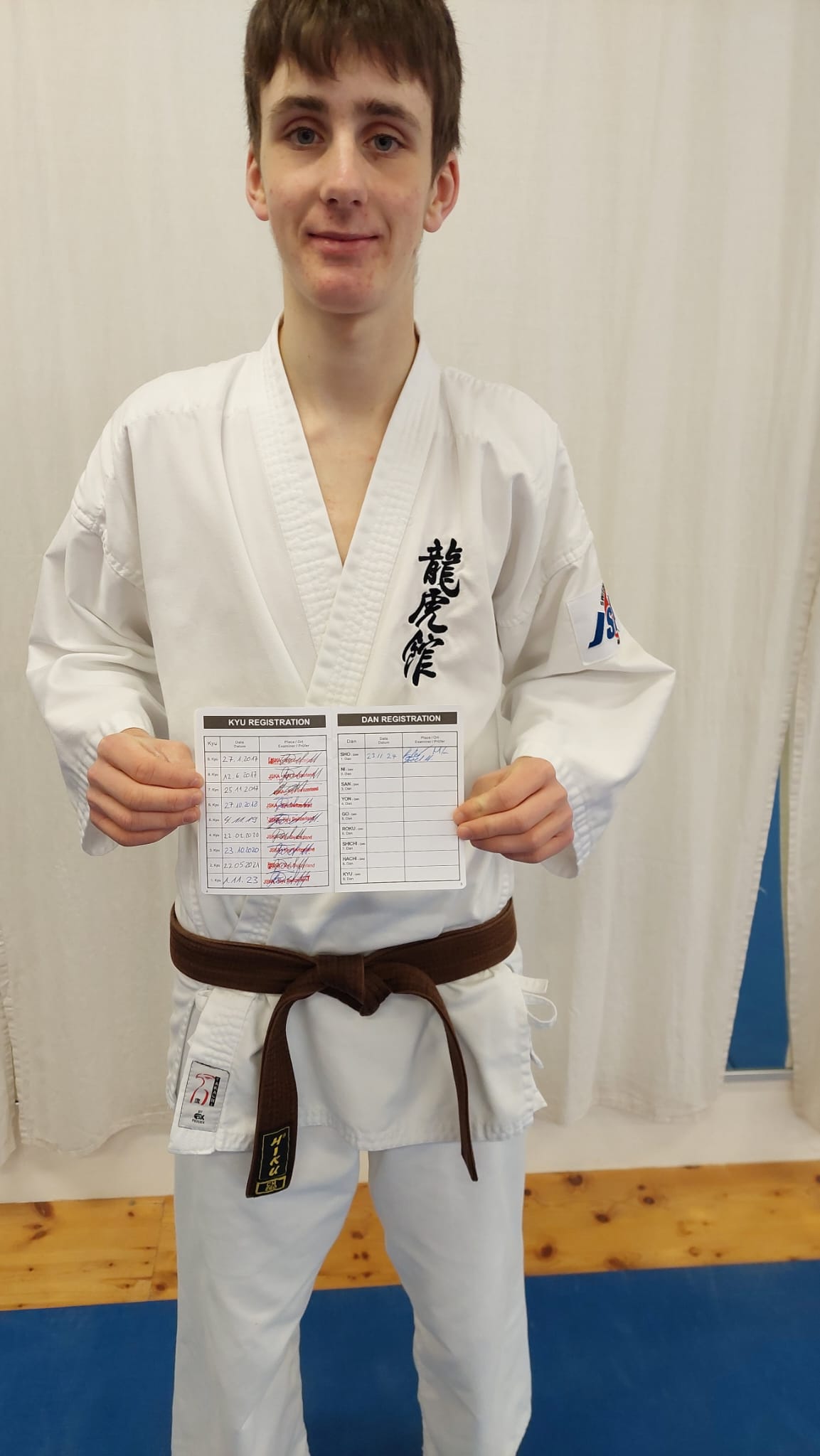 Eintrag im JSKA Karate Pass
