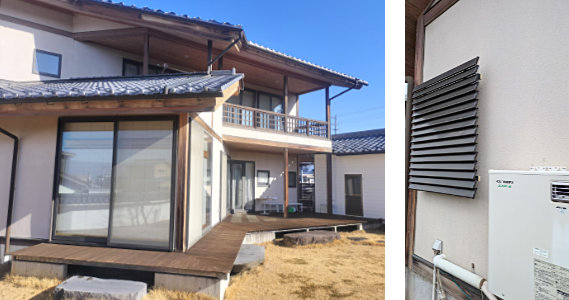 ウッドデッキ塗装・ルーバー設置