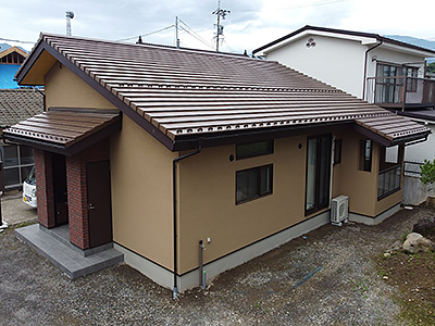 平屋　平板瓦　H様邸