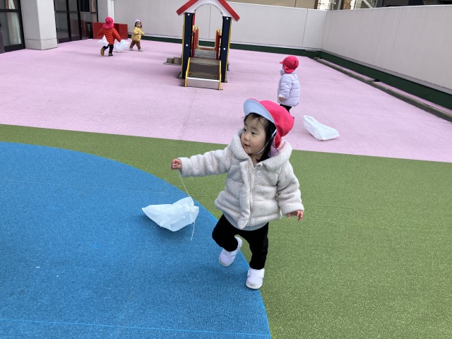 上手に上がるかな？