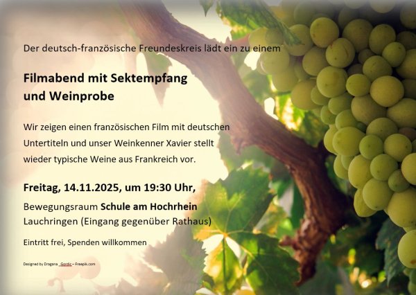 Filmabend mit Weinprobe