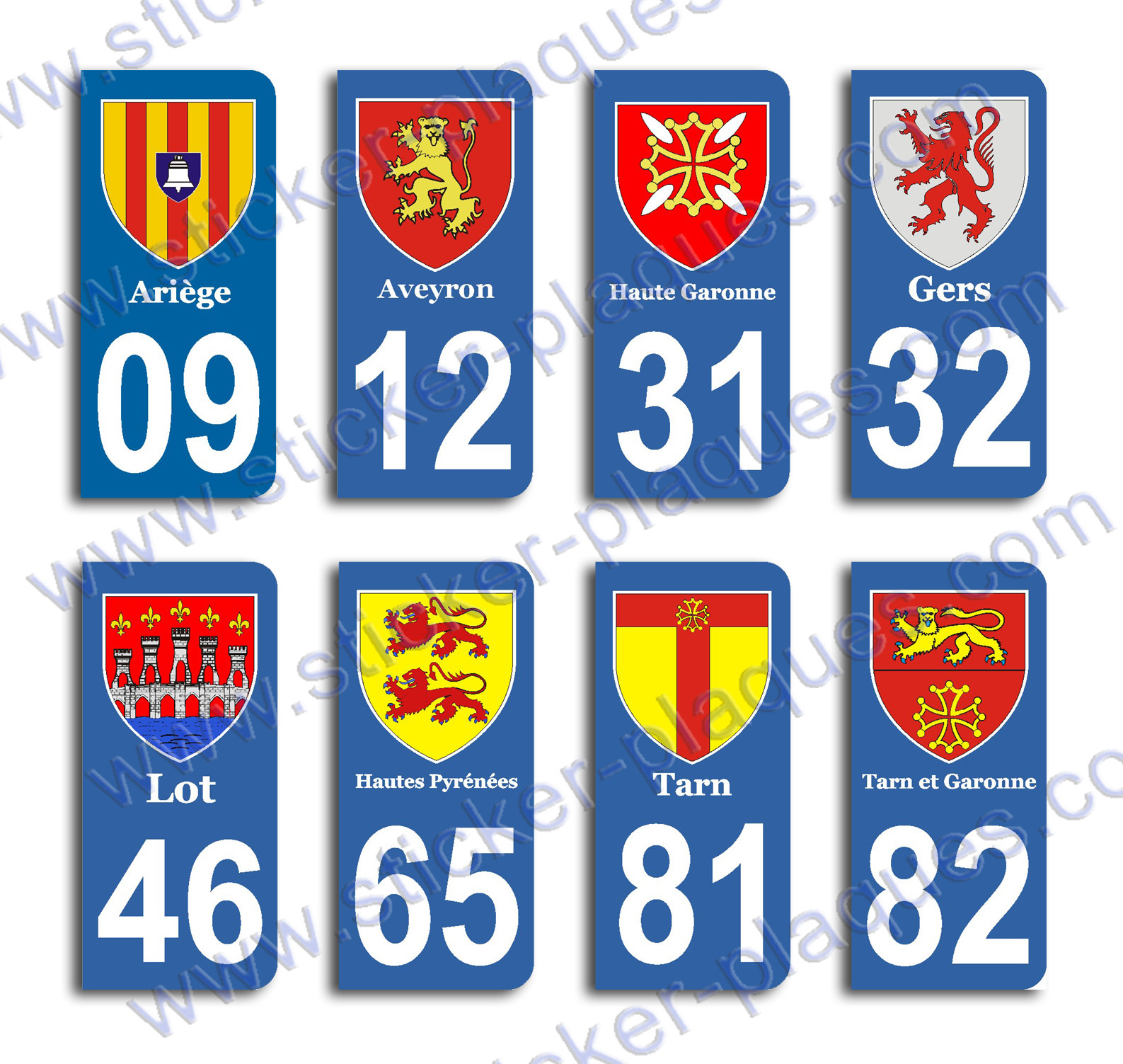 Autocollant 984 Avec Blason Des Terres Australes Et Antarctiques Francaises Taaf Pour Plaque Immatriculation