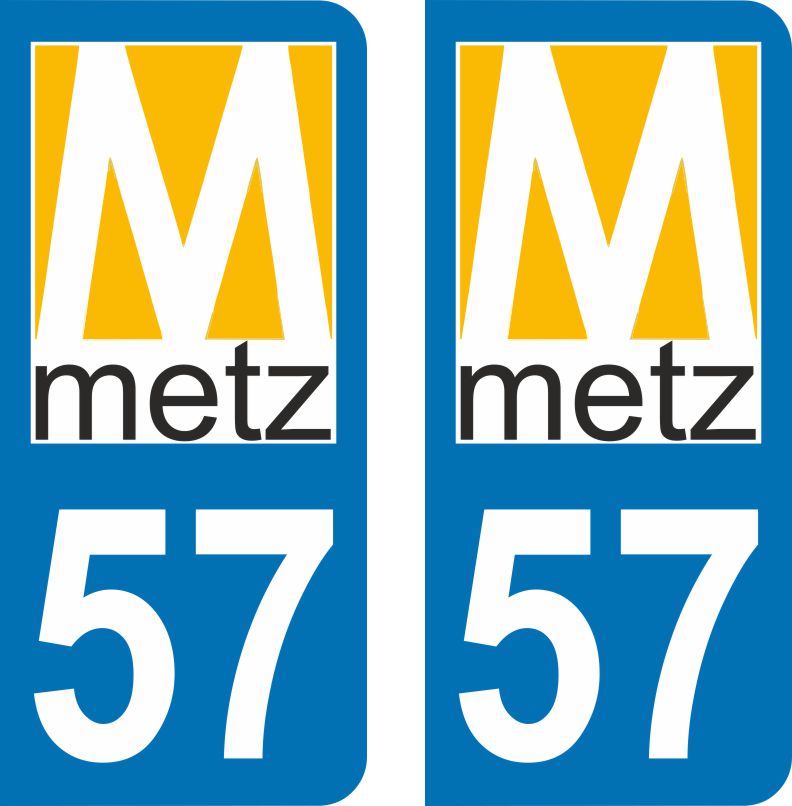 Stickers Ville De Metz Stickers Pour Plaques Immatriculation Adhesifs Logos Regions
