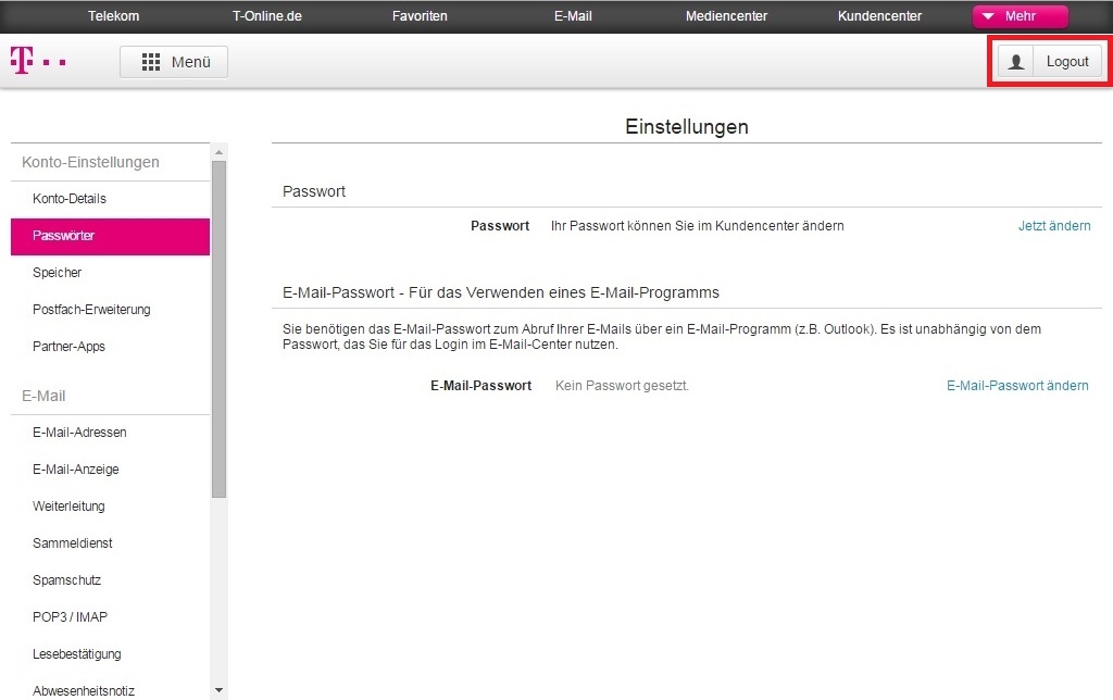 Login mail t-online e kundencenter T