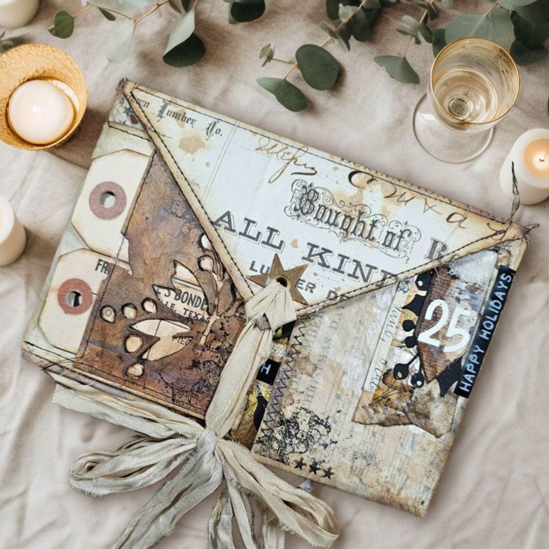 爆買いしたくなる CHRISTMAS ENVELOPE SIZZIX & HOLTZ TIM WITH NOTEBOOK アルバム・スクラップ