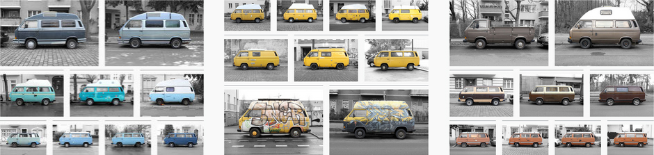 vw t3 berlin historic cars - urban collection - contemporary fine art photographie - limited edition wall art