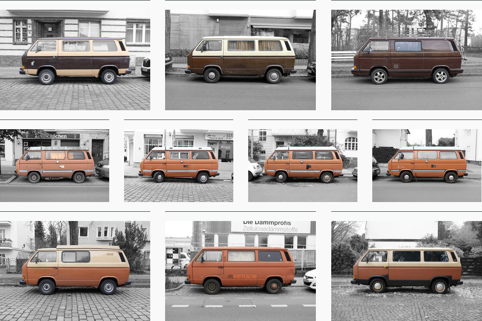 volkswagen VW T3 contemporary art photography oldtimer Berlin wall art collector - limited edition - unique urban collection 08