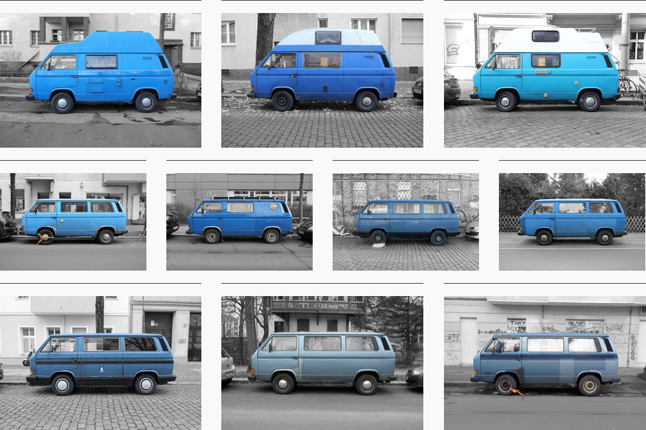 volkswagen VW T3 contemporary art photography oldtimer Berlin wall art collector - limited edition - unique urban collection 02