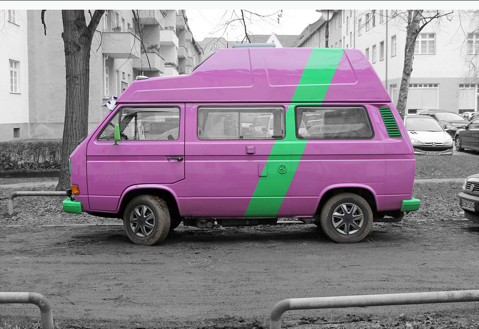 volkswagen vw bus unique urban collection - contemporary art photography - wall art collector - limited edition - oqopo bildkunst berlin steglitz