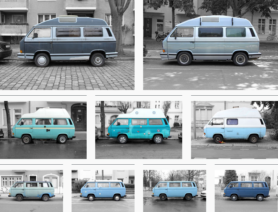 volkswagen VW T3 contemporary art photography oldtimer Berlin wall art collector - limited edition - unique urban collection 01