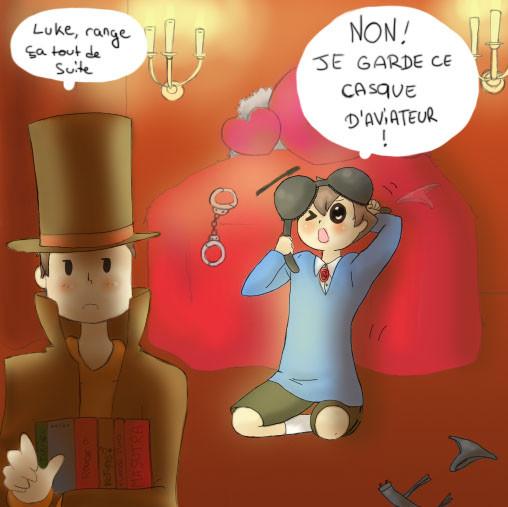 Dessin de Pouette ~ Layton et le village bizarre ~ Episode 18 (2min15)