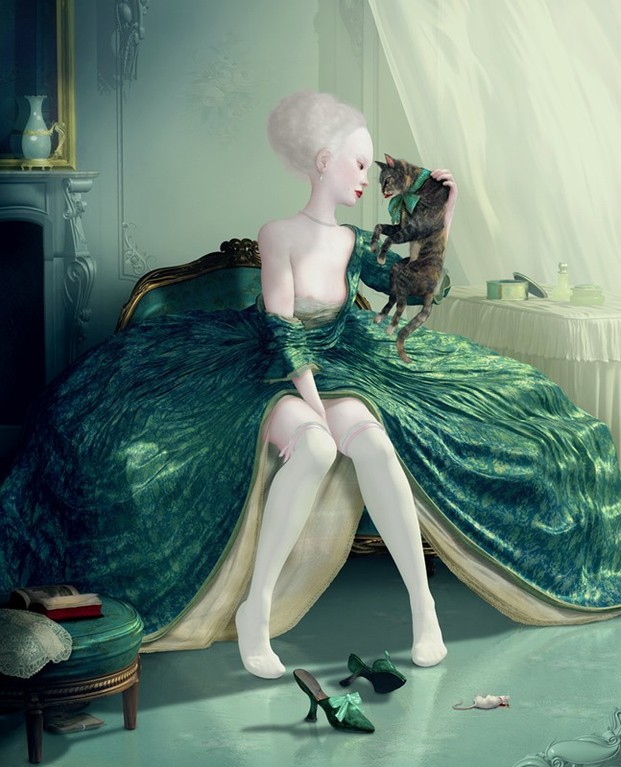 LOWBROW ART o SURREALISMO POP. Frech  kiss  di Ray Caesar