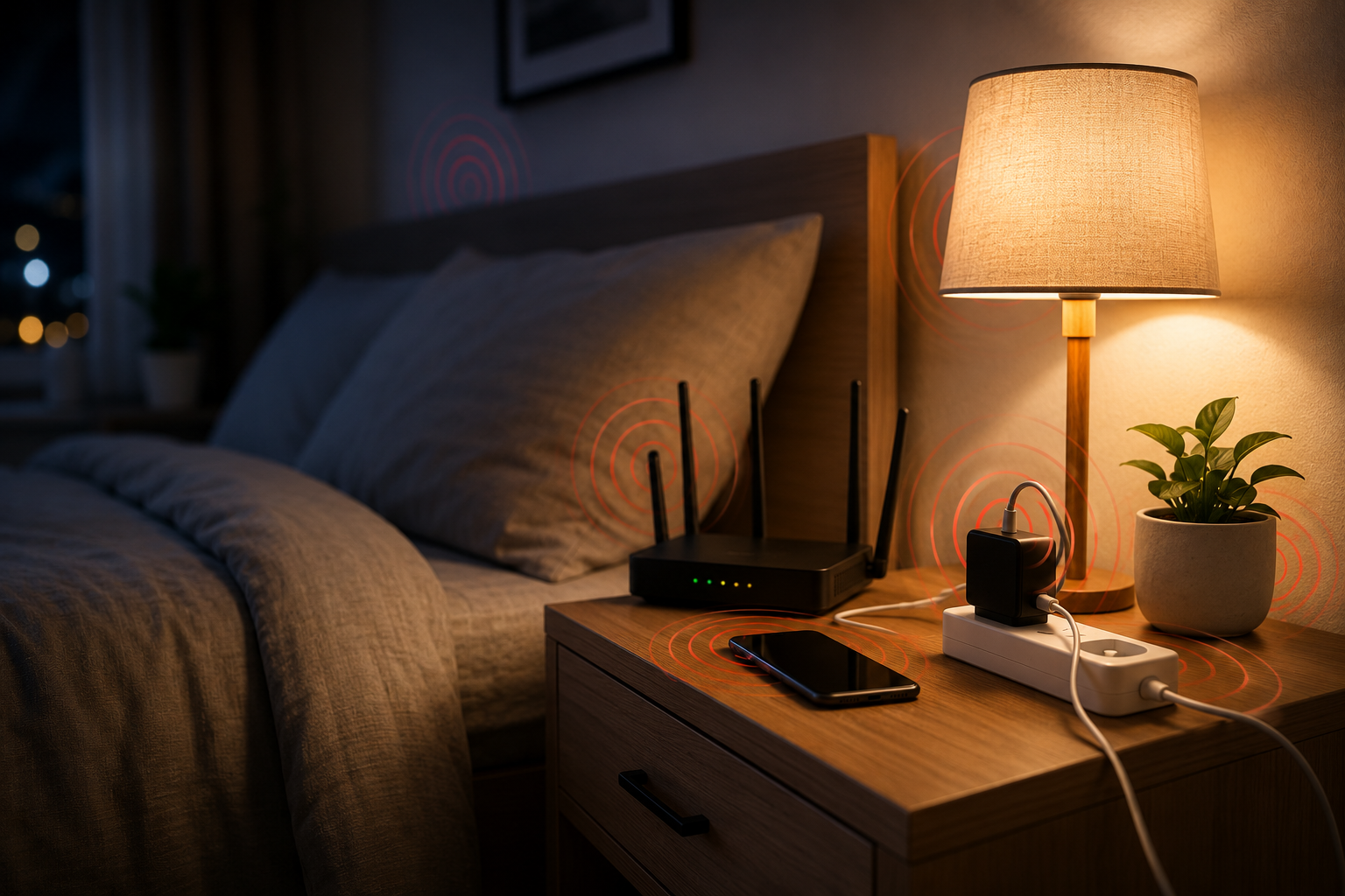 7 häufige Fehler im Schlafzimmer, die unnötigen Elektrosmog verursachen