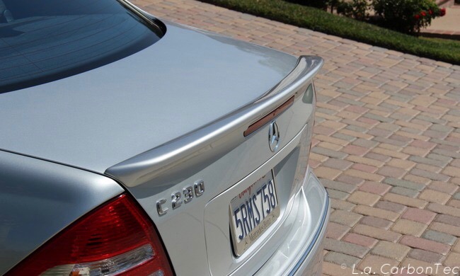 Painted AMG Style Trunk Spoiler (ABS) for W203 - lacarbontecs