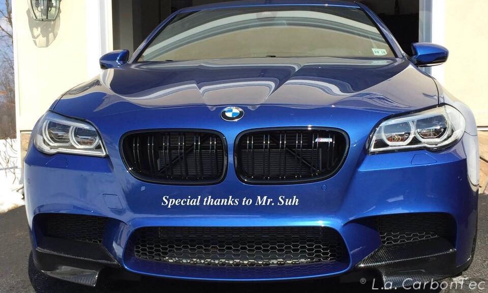 Dual Slat Gloss Black Grills For F10 F11 F10 M5 Lacarbontecs