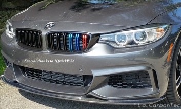 Gloss Black Dual Slat Grills With Metallic Painted M