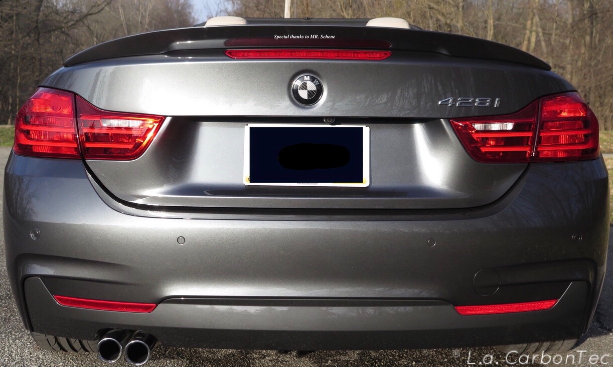 Painted High Kick Performance Trunk Spoiler Abs For F33