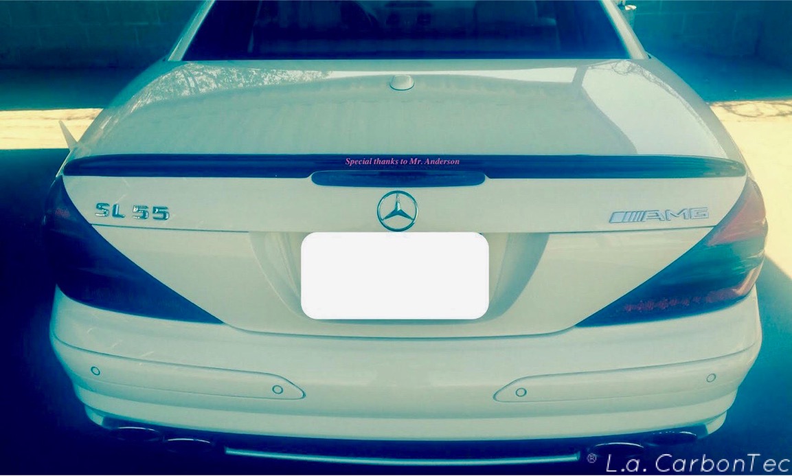 Carbon Fiber AMG Style Trunk Spoiler for R230/SL55/SL65 lacarbontecs