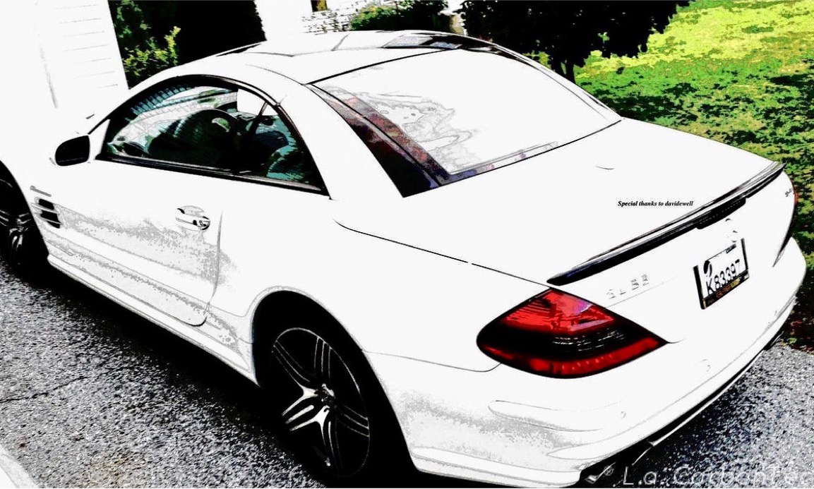 Carbon Fiber AMG Style Trunk Spoiler for R230/SL55/SL65 lacarbontecs