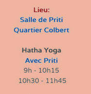 Le Yoga de Priti - Tours Rentrée 2024/2025