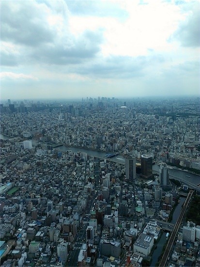 東京スカイツリー　展望デッキからの景色