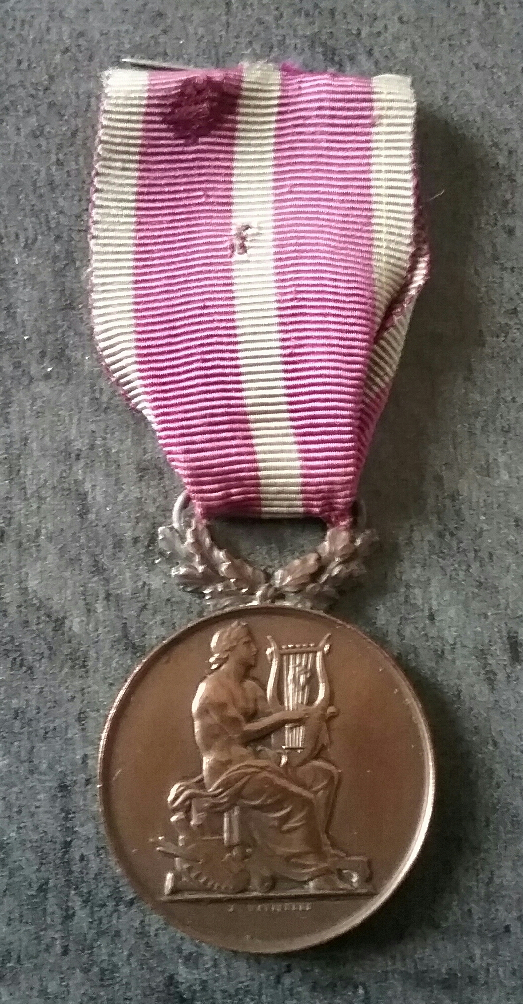 Médaille de Julien Adrien Lecanu de la Lyre des Chantiers du Trait