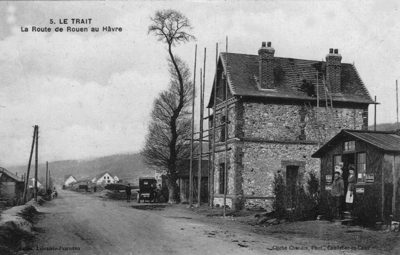 ancienne boucherie capron en 1921 (autrefois hameau du vieux Chêne )