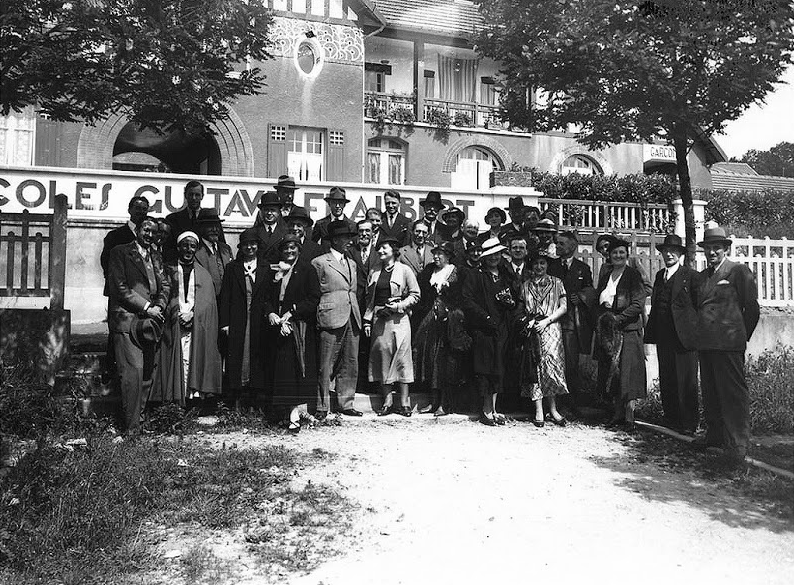 inauguration école Gustave Flaubert 1930