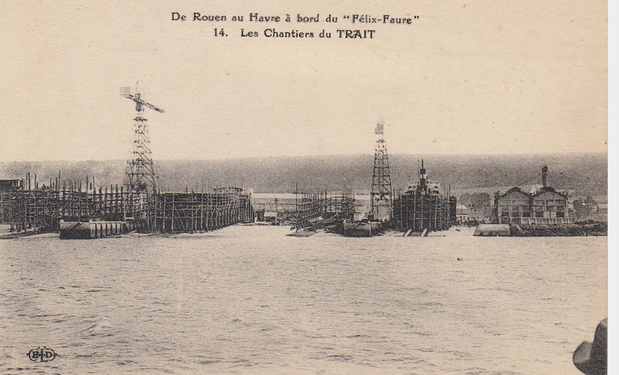 a bord du félix faure en 1910