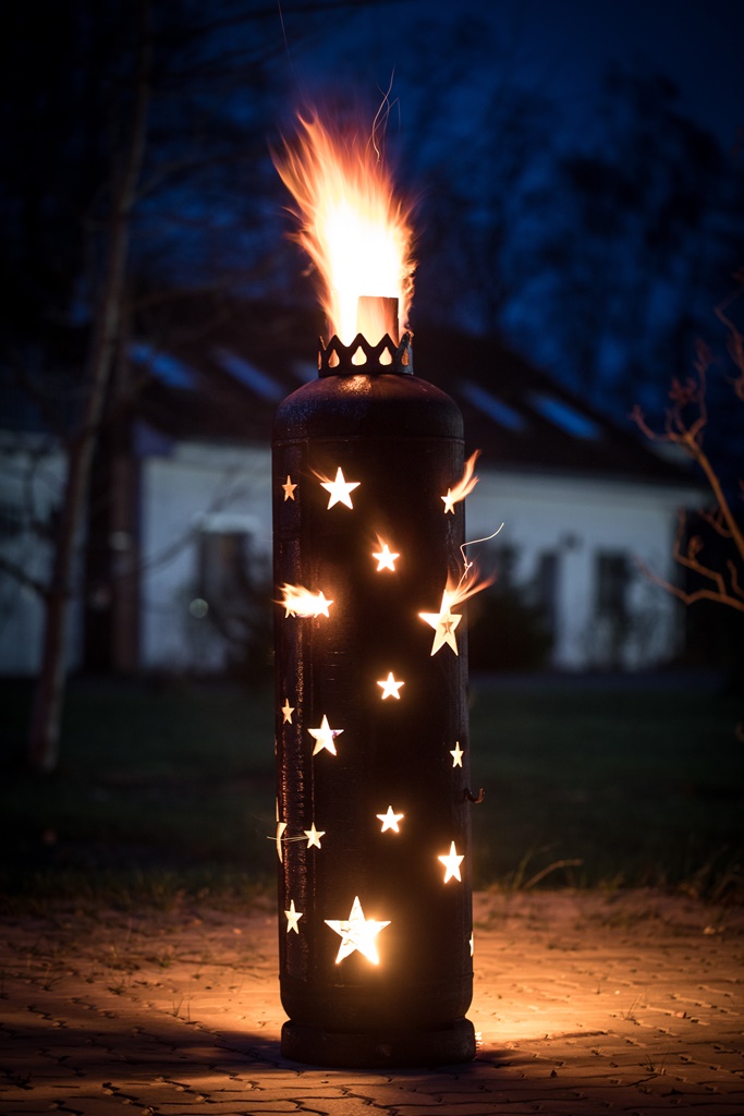 Feuerstelle STERNE - Feuertonnen, Fackeln, Klopapierfackeln